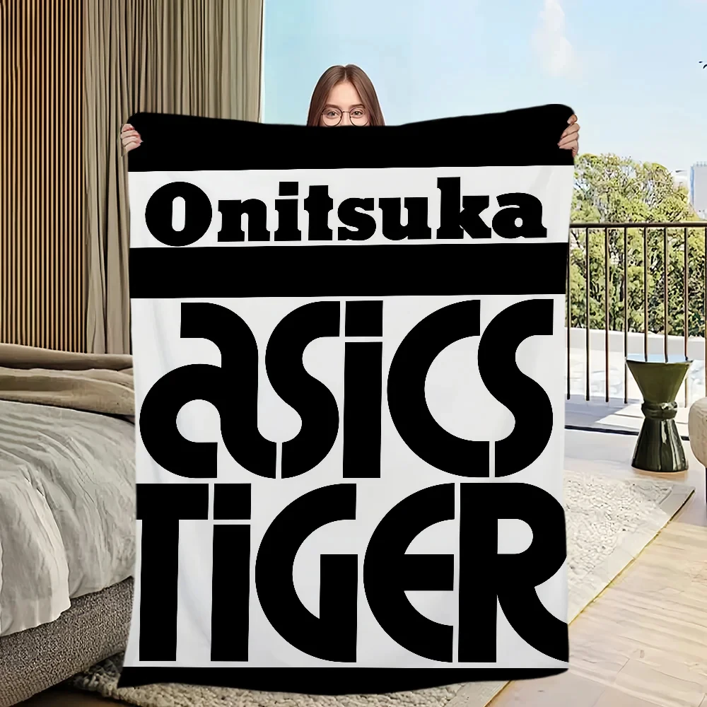 Manta de lana Onitsuka Tiger Asics, manta de franela suave y acogedora con estampado para cama, sofá, camping, viajes, manta cálida, regalo