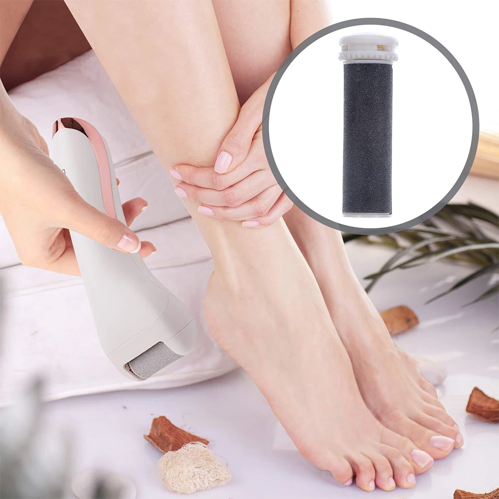

2Pcs Foot Roller Replacement Heads ABS Durable Reusable Callus Remover Pedicure Tools Nail Care Electric Foot File Roller