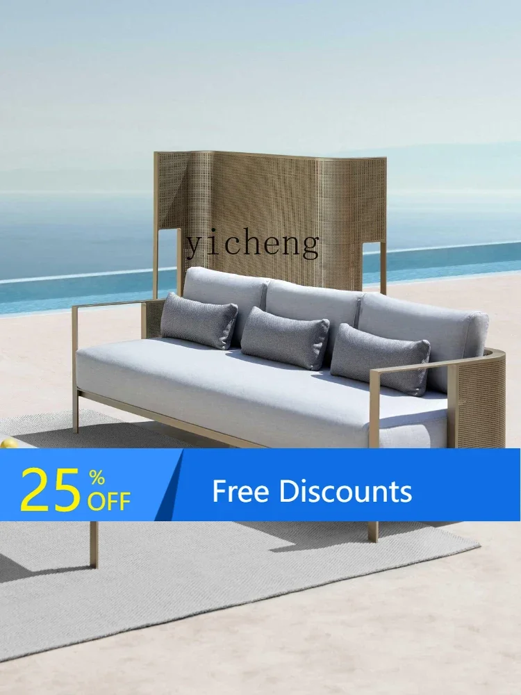 

LYY Outdoor Furniture Outdoor Garden Courtyard Outdoor Waterproof and Sun Protection Simple Leisure Sofa Combination