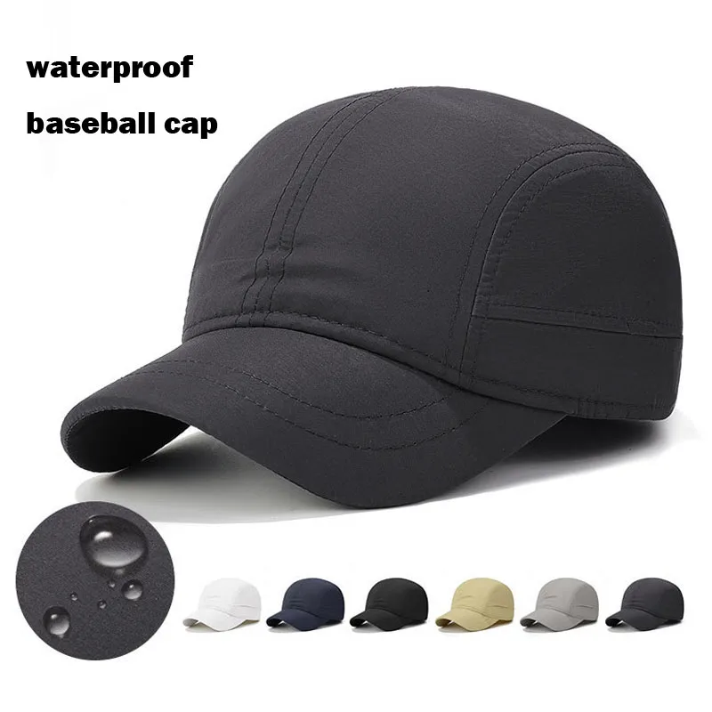 Short-Brimmed Solid Color Baseball Cap Outdoor Quick-drying Golf Fishing Hat Summer Breathable Adjustable Sun Protection Hats