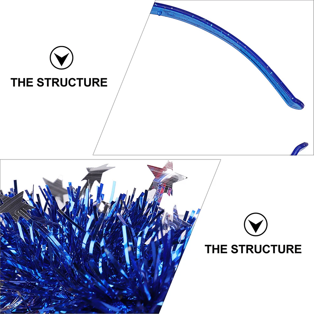 

Ponytail Headb Plastic Cosplay Party Hairb Hoop Headdress Hair Tool Prop Birthday Christmas Lively Design Costumes Accessories