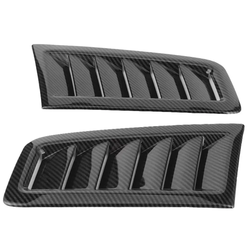 

High Quality 2Pcs Car Front Vent Hood Vents Universal Bonnet Air Vents Engine Hood Car Exterior Parts for Focus RS MK2 Style