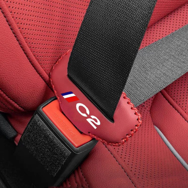 Car Seat Belt Clip Protector Seatbelt Buckle Plug Protective Cover For Citroen C1 C2 C3 C4 C4L C5 C6 C8 Jumpy NEMO VTS Xsara