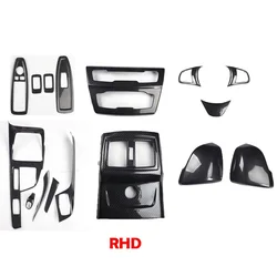 RHD For BMW X1 F48 2016 2017 2018 2019 2020 2021 ABS CarbonFiber center control window lift Gear Shift Panel Decorate Cover Trim