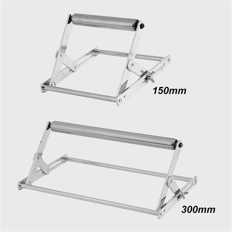 Cadre de support de matériel de machine de découpe réglable, support pliable, support d'acier inoxydable, élévateur d'établi