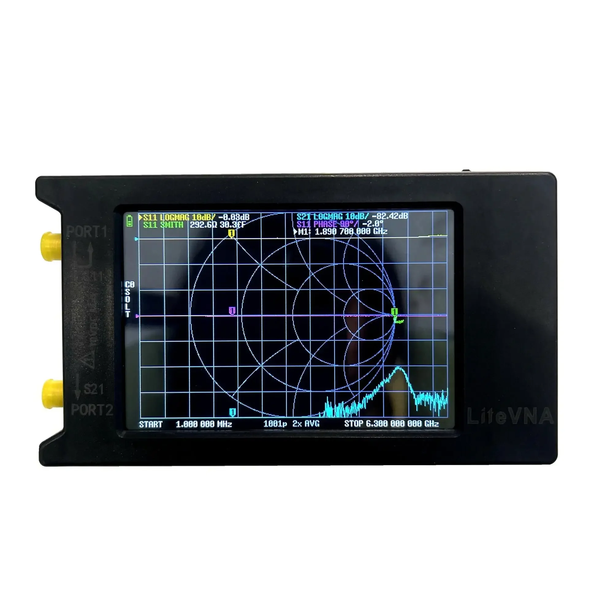 HLNT Litevna 64 Ver 0.3.1 50 kHz-6.3 ghz Tinyvna Nanovna Display Vector Netwerk Spectrum Analyzer Hf Vhf Uhf Antenne Gegevensopslag