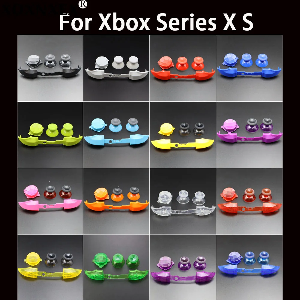 1Set Per Xbox Serie XS Controller LB RB Pulsante Striscia Tasti di Direzione Trasversale 3d Analogico Thumb Stick Joystick Cap D-Pad Pulsante