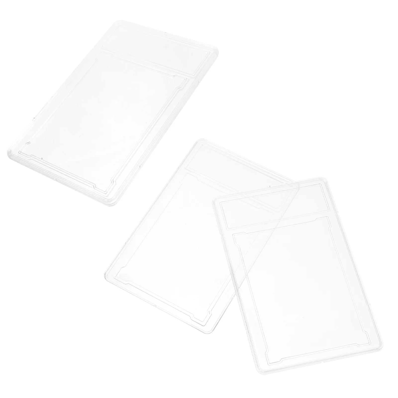 2 Stück Sammelkarten-Schutzhüllen, 61 x 88 cm, durchsichtige Kunststoffhüllen, Standardgröße, Spielkartenhalter, schützendes transparentes Foto