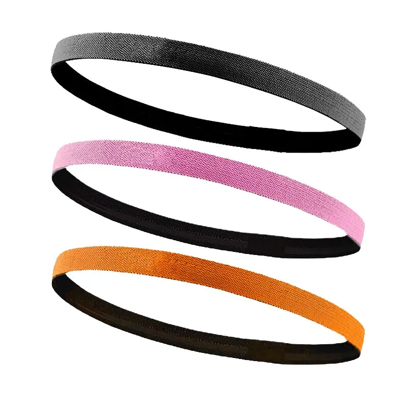 Silicone Grip Headbands Thick Non-Slip Elastic Sport Workout Exercise Multipurpose Use Sweatbands