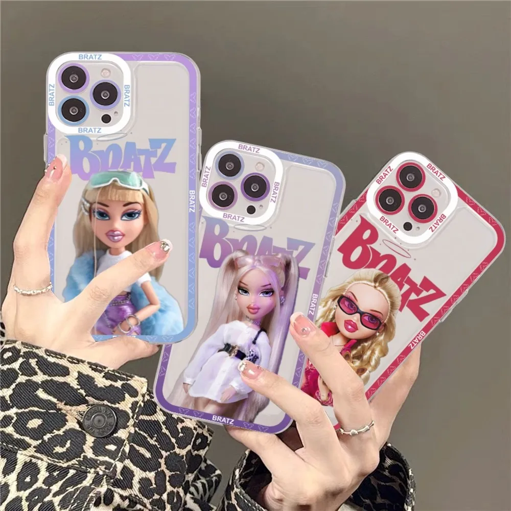 Bratz Doll Phone Case For IPhone 11 12 13 14 Mini Pro Max XR X XS TPU Clear Case