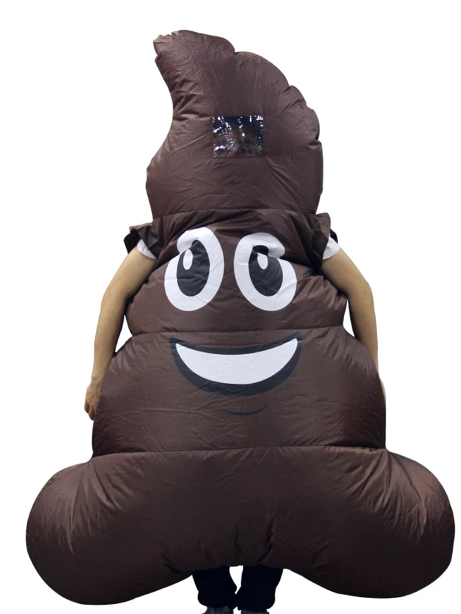 

JYZCOS Shit Inflatable Poop Costume Adult Funny Spoof Props Halloween Party Cosplay Suit Blow Up Fancy Dress