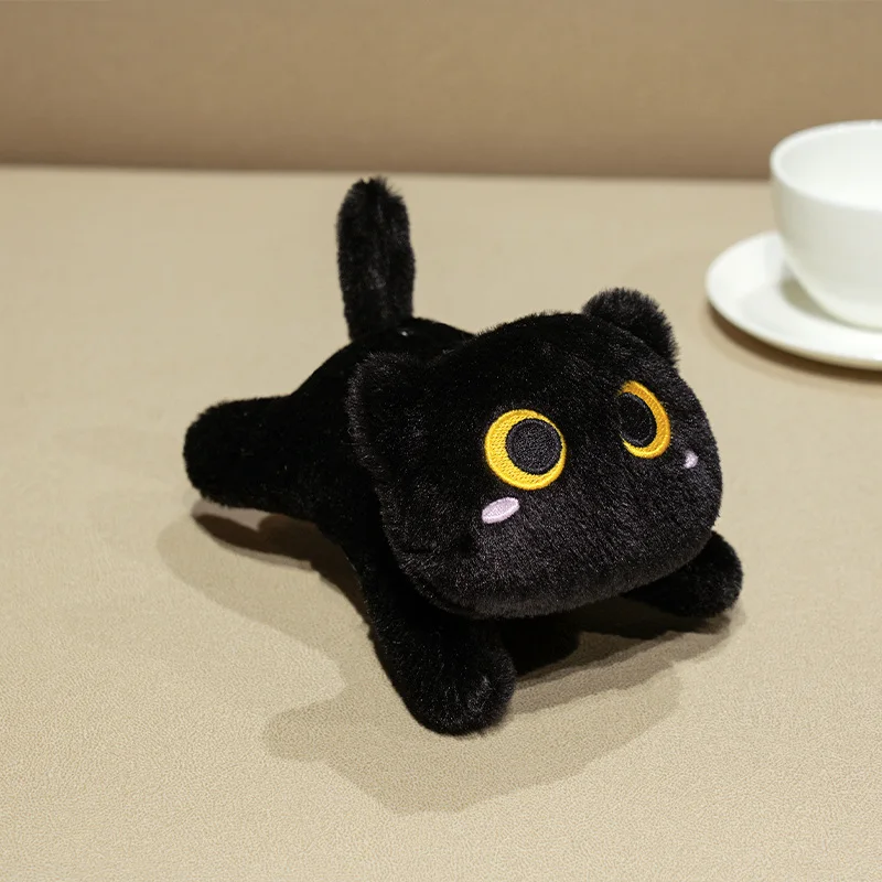 

Cute Pet Cat Plush Toy Black Cat/Siamese Kitten/Orange Cat Plush Doll Cat Stuffed Doll Kids Birthday Gift