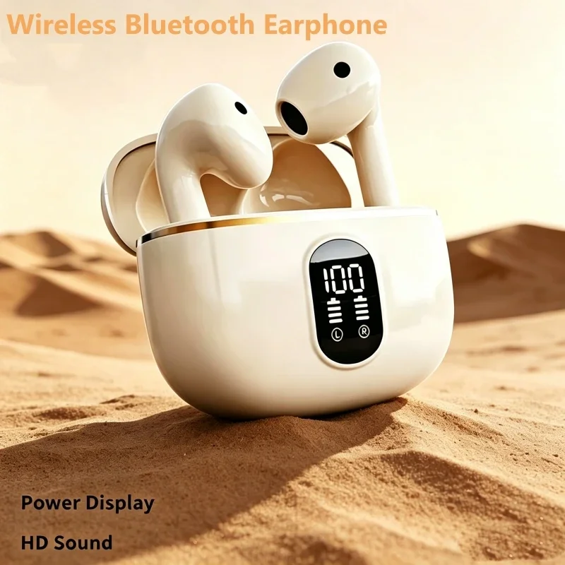 True Wireless Earphone HIFI Stereo Sound Bluetooth Headphones Power Display Earbuds For IPhone Xiaomi Samsung Headset Cable