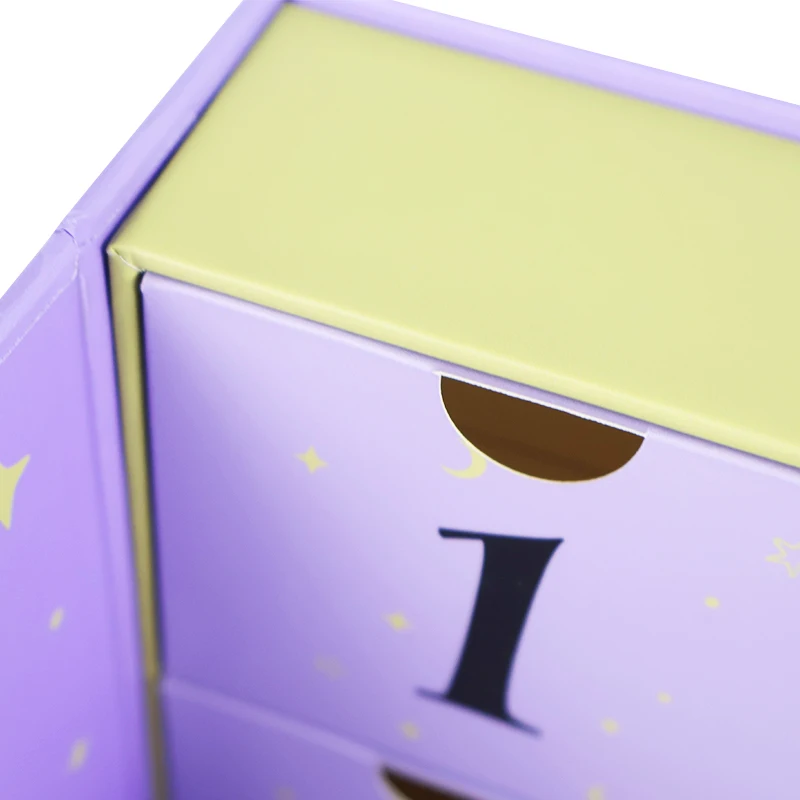 customized. Customized Recyclable Christmas Calendar 6 Days Box Countdown Empty Advent Calendar Box for Cosmetics Jewelry