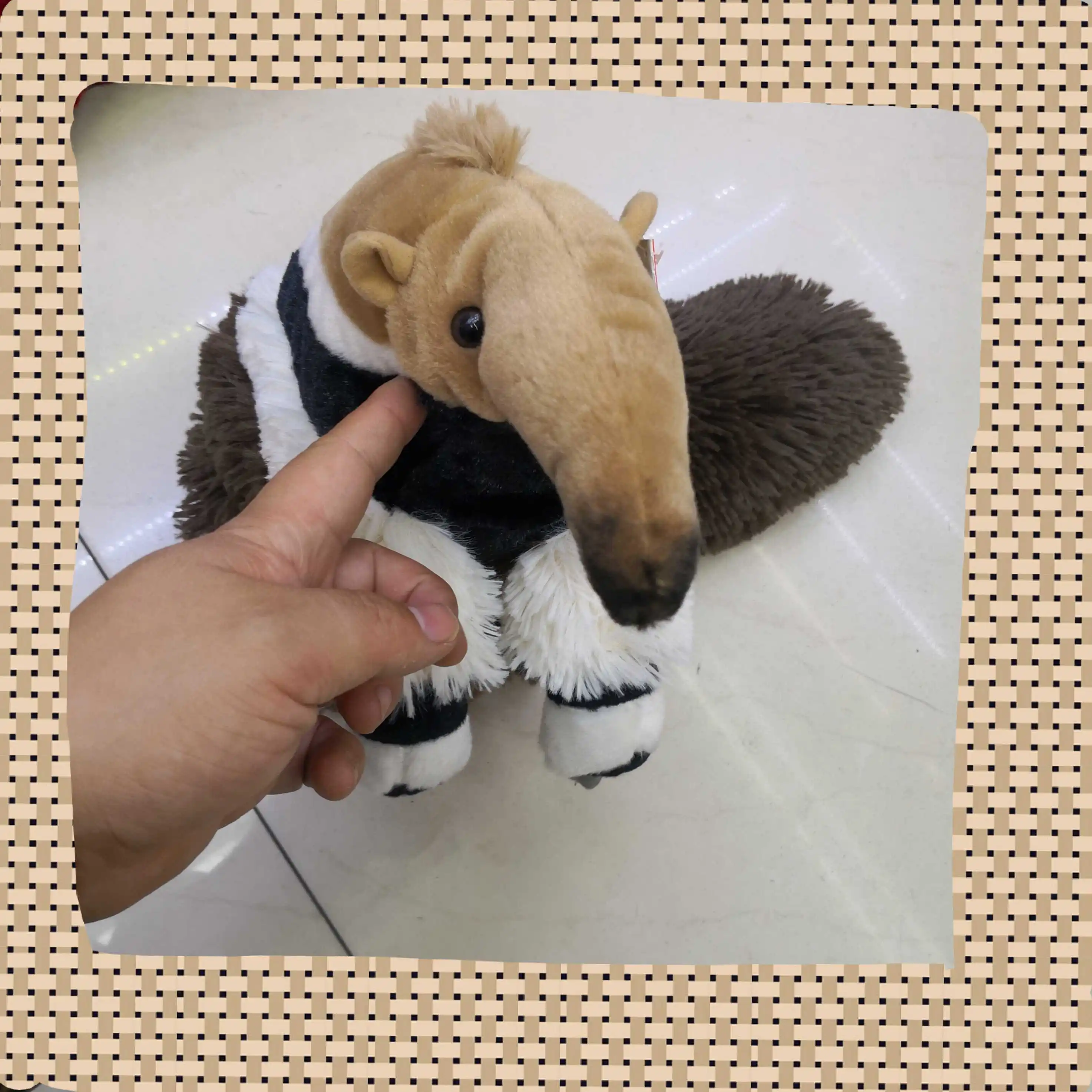 Real Life Anteaters Plush Toys Stuffed Animal Toy Soft Lifelike Plush Dolls Kids Toys