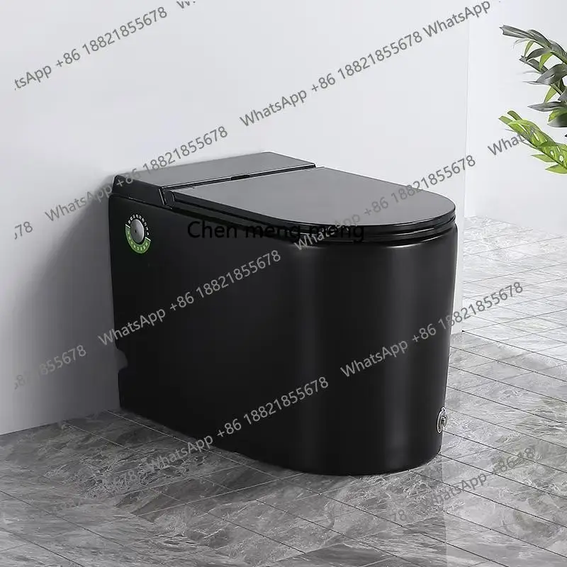 

MF New tankless toilet household toilet large diameter pipe anti-blocking and deodorant black toilet