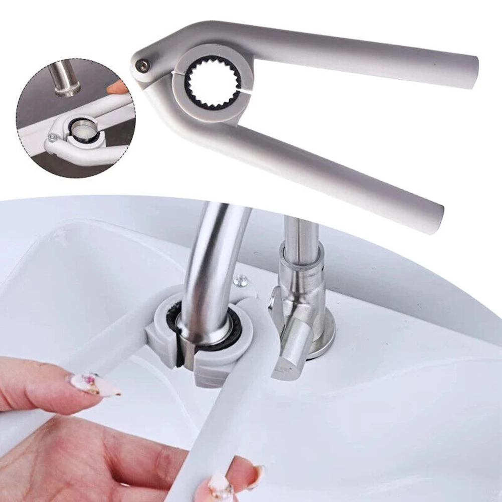 Wrench Aerator Wrench White Reinforced Screw Connection Versatile Use About 15*8 Cm Anti-slip Grip Design Useful