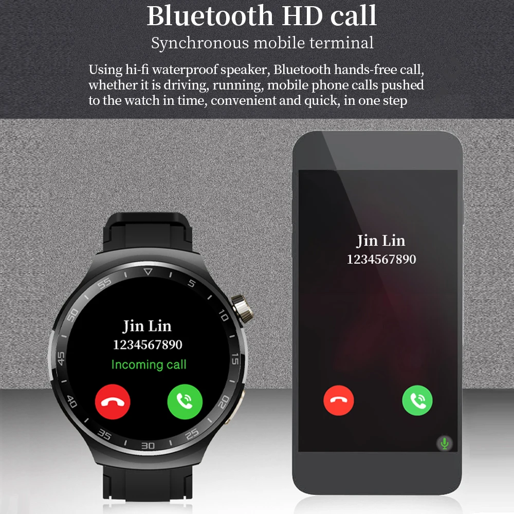 Reloj inteligente para hombre, accesorio de pulsera resistente al agua con llamadas de dientes azules, frecuencia cardíaca, carga inalámbrica, asistente de voz, deportivo y Fitness, 1,53 pulgadas