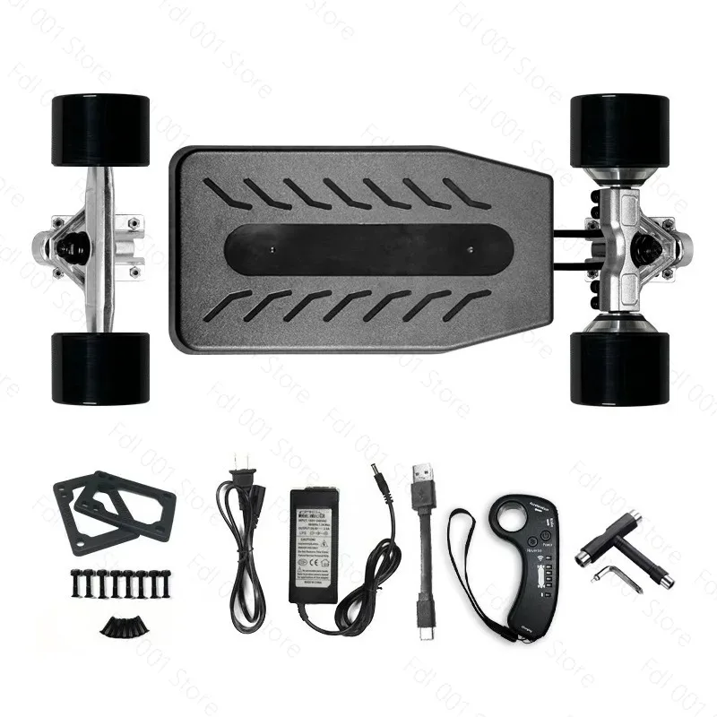 2026 DIY Electric Skateboard Kit Single Drive Motor Set with Remote Control Complete Skateboard Kit