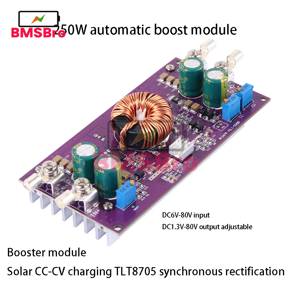 

250 Вт LT8705 Solar MPPT CC-CV Setp Модуль вверх/понижающий модуль 20 А Автоматический понижающе-повышающий регулируемый модуль регулятора напряжения