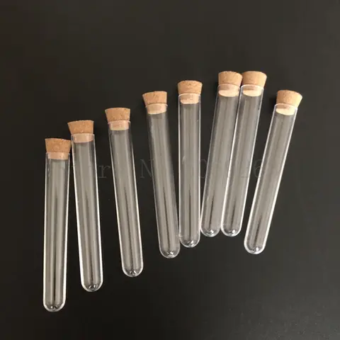 코르크 결혼식 호의 선물 튜브와 100pcs 50pcs 플라스틱 테스트 튜브