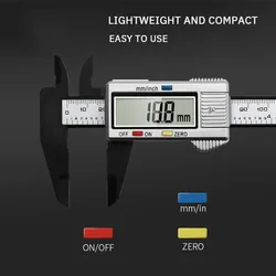 1pcs Electronic Digital Vernier Caliper 0-150mm High Strength Plastic Caliper Measuring Tool Inner Outer Diameter