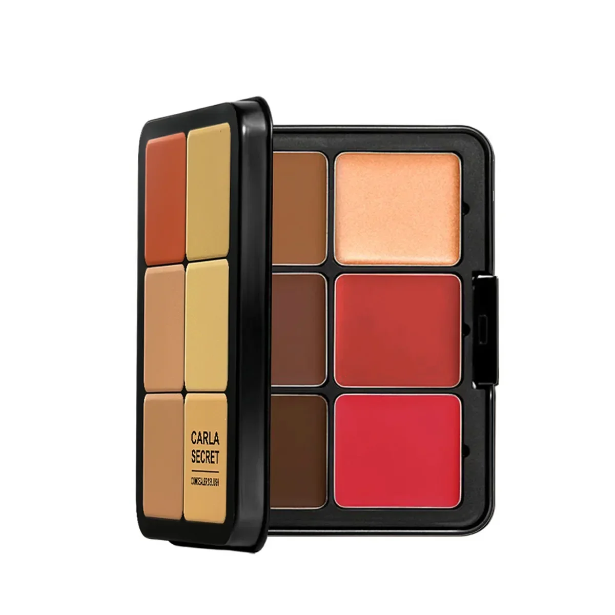 

12 Colors Highlight Blush Concealer Makeup Palette Shimmer Matte Long-Lasting Easy Makeup Rouge Compact Contouring Makeup