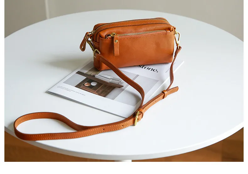 PNDME lässige Vintage-Umhängetasche aus Rindsleder, erste Schicht, Damenhandtasche, modisches Design, handgefertigt, echtes Leder, Damen-Crossbody-Tasche. – Detail 18