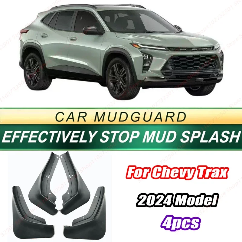 For Chevy Trax 2024 Model 4PCS Front Rear Mud Flaps Splash Guards Fender Mudguards Auto Accessories