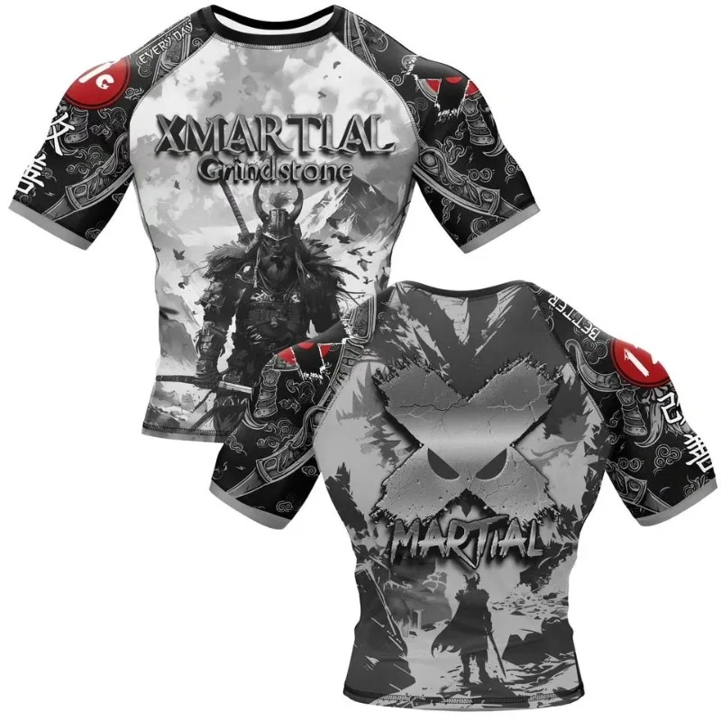 2026 New Brazilian Jiu-Jitsu Training T-Shirt, Fighting Tight-Fitting Anti-Abrasion Shirt, Men's Moisture-Wicking Gym Sports Top