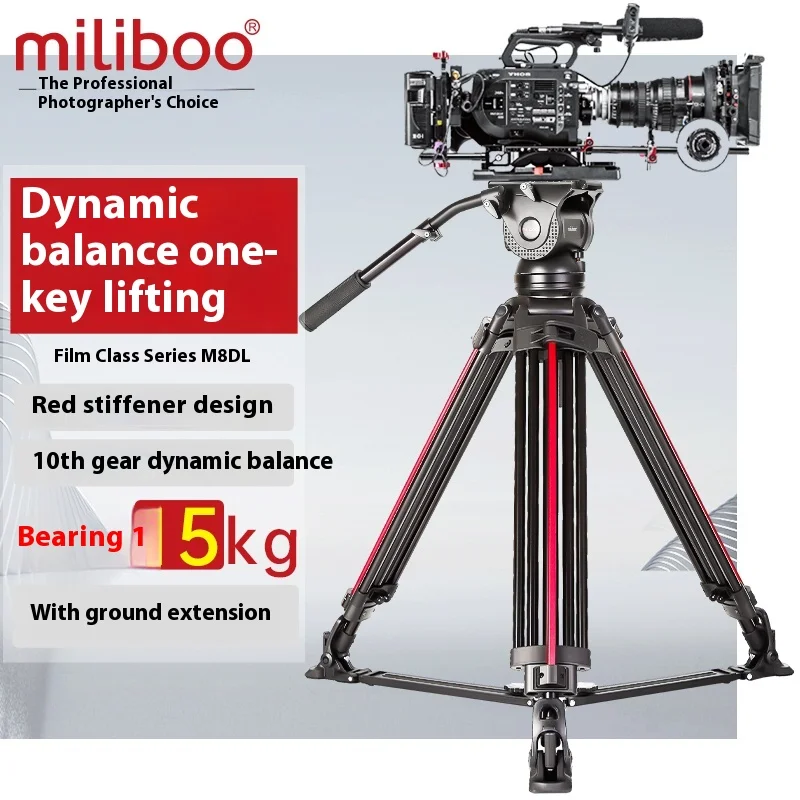 Miliboo M8L Aluminum Carbon Fiber Professional Video Camcorder Tripod Better