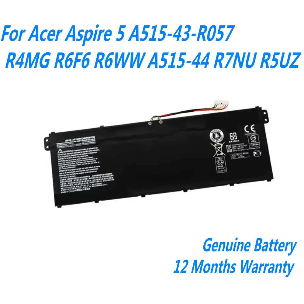 

New 11.25V 50.29WH AP18C8K AP18C4K Laptop Battery For Acer Aspire 5 A515-43-R057 R4MG R6F6 R6WW A515-44 R7NU R5UZ KT00304012