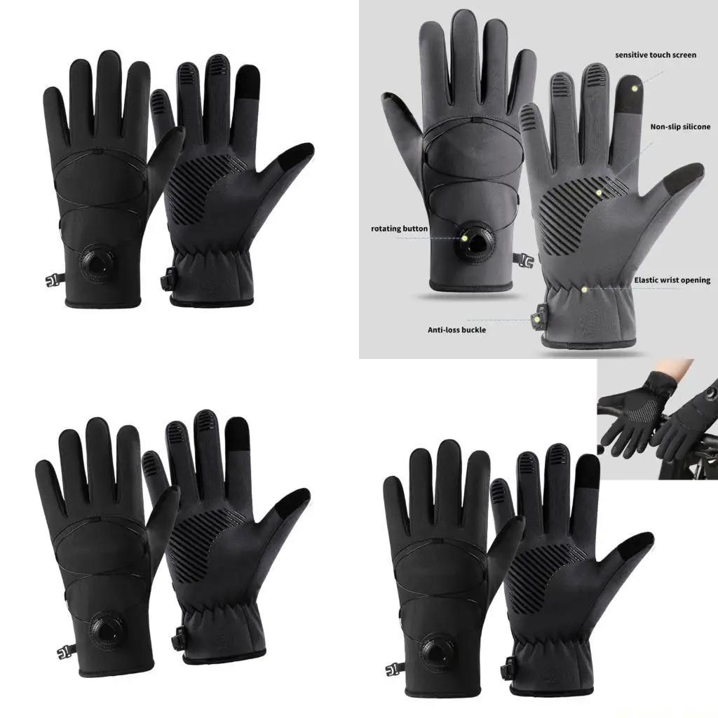 

31BE 1 пара ветрозащитных перчаток для катания на лыжах. Теплая защита. Интеллектуальное устройство.