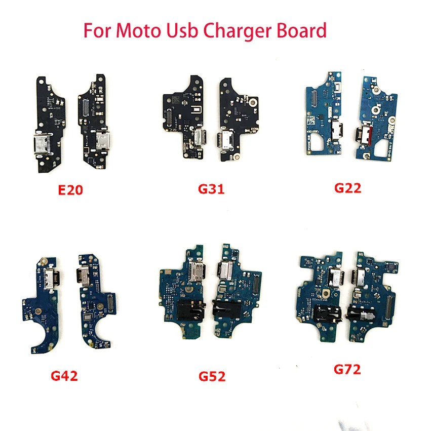 

50Pcs USB Charging Port Charger Board Flex Cable For Motorola Moto E13 E40 E22 E32 G13 G22 G23 G32 G42 G52 G53 G72 G73 G82 5G