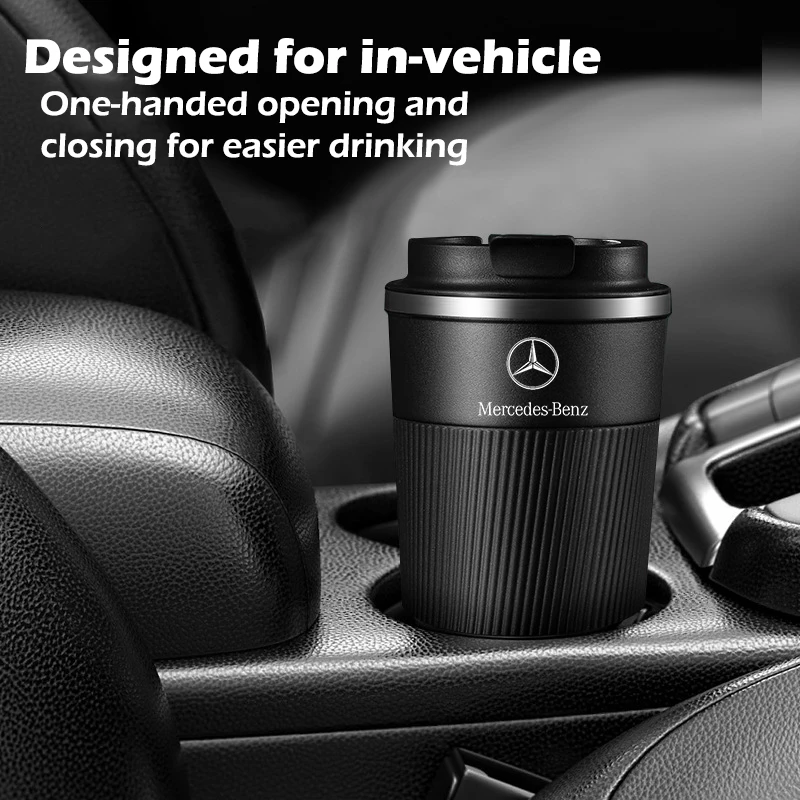 510ml Stainless Steel Car Coffee Cup For Mercedes W204 W203 W205 W206 W209 W210 W211 W212 W213 W221 Vacuum Flask Water Bottles