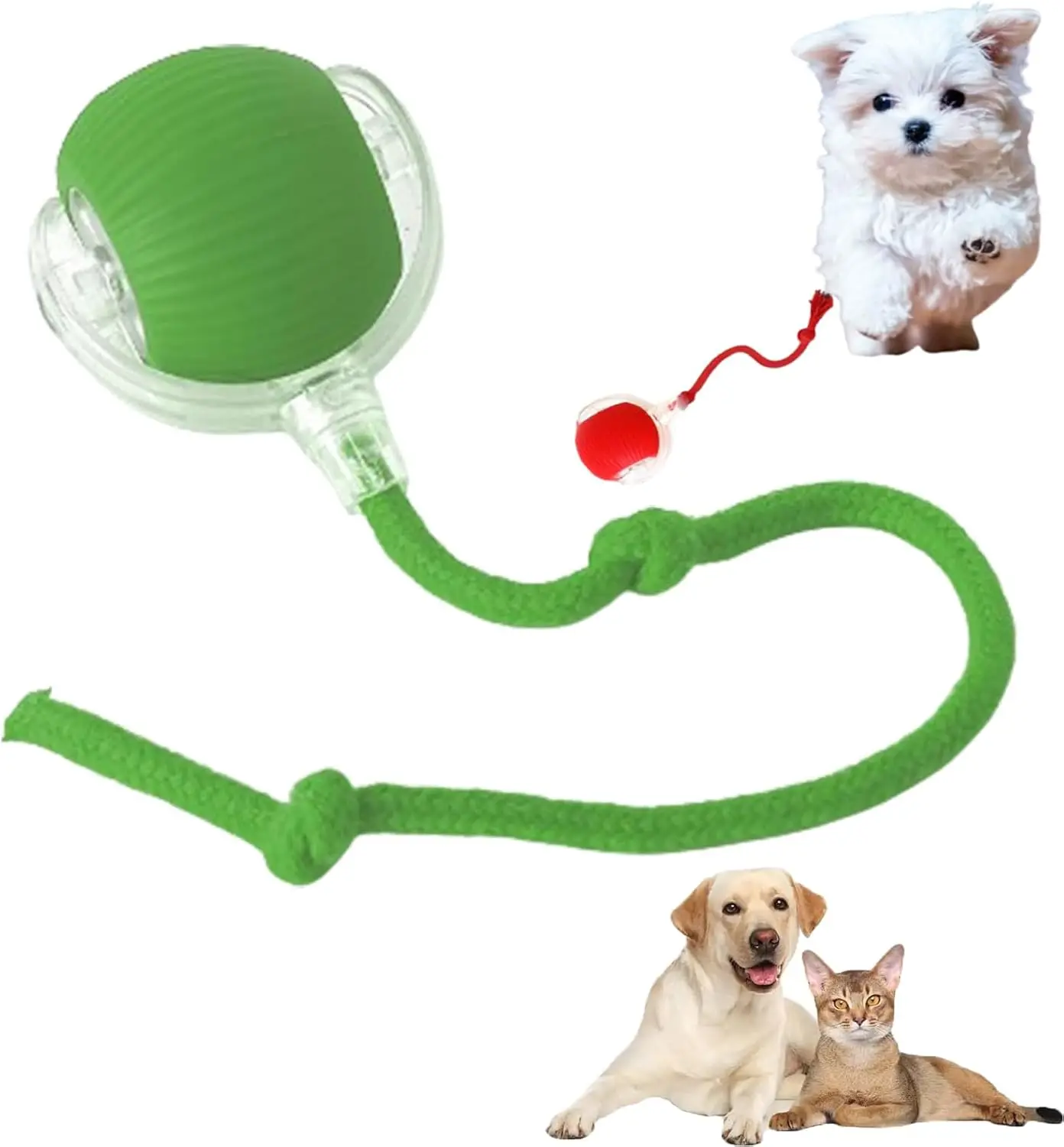 Interactive Rolling Dog Ball,Interactive Rolling Ball Dog Toy,Chewy Self Rolling for Dogs,Automatic Cat Toy,Interactive Dog Toys