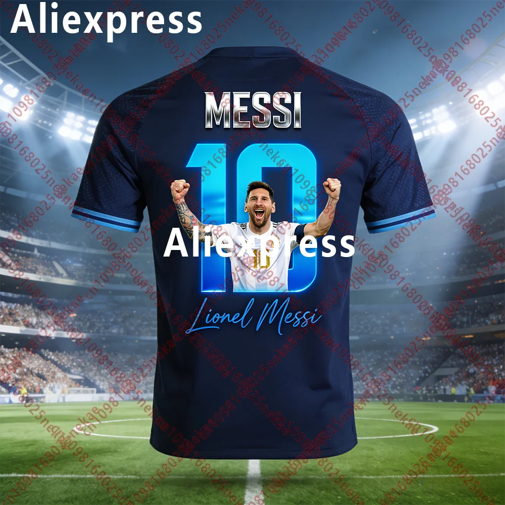 عرض ساخن لعام 2026 ميسي # 10 قميص مخطط - ملابس جامعي ممتازة تعرض نمطًا الموجود على الميدان