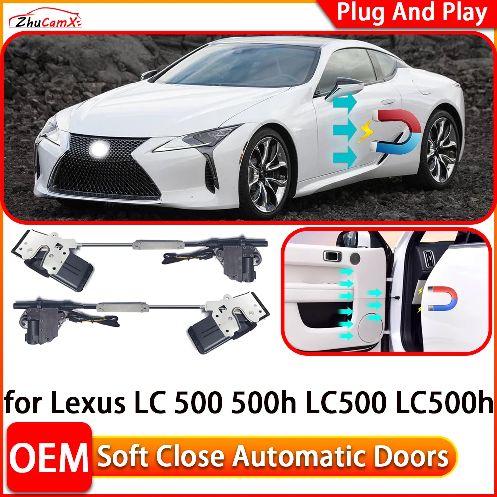 

ZhuCamX for Lexus LC 500 500h LC500 LC500h Automatic Electric Soft Close Door Closer Power Closing Door Comfort Closing System