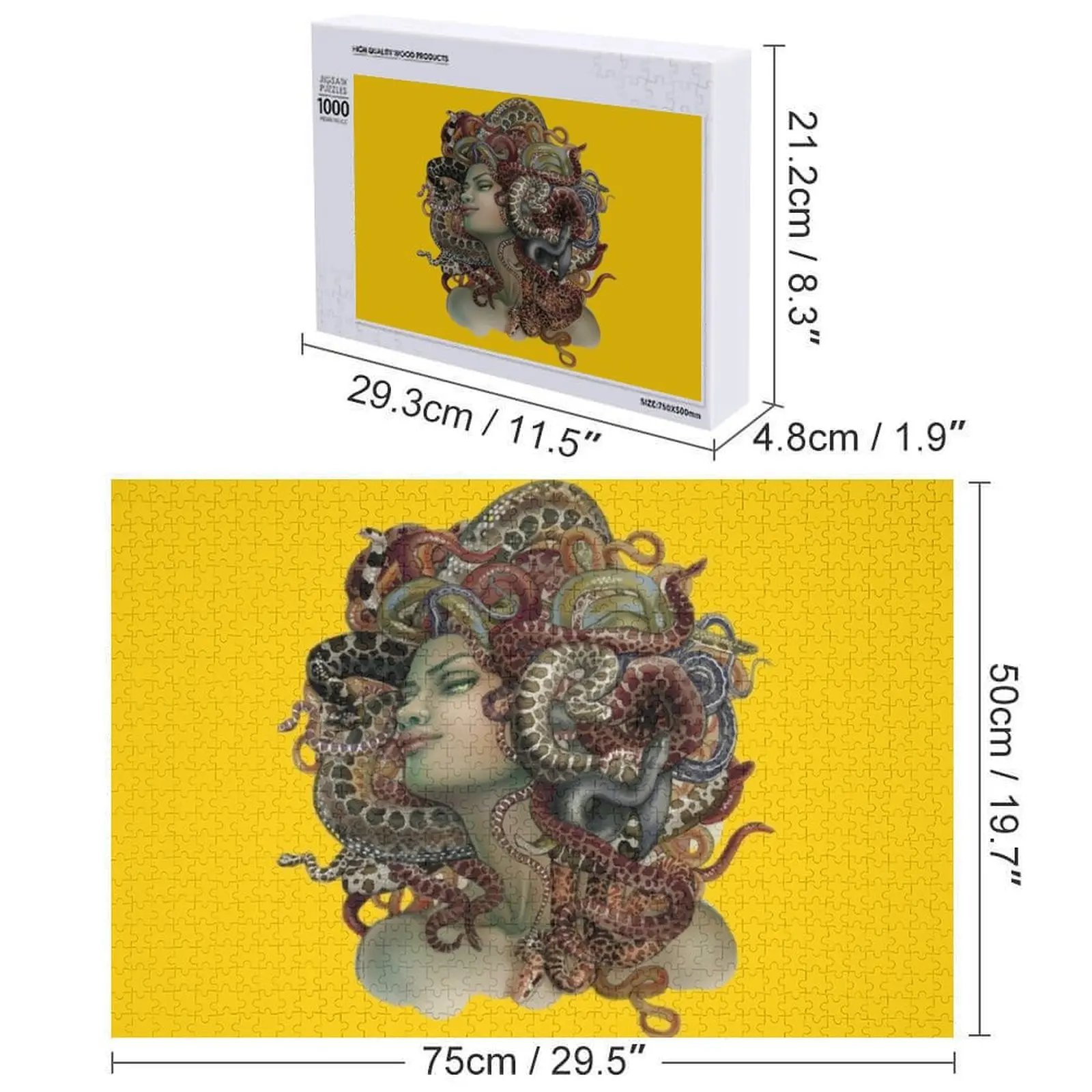 Medusa Jigsaw Puzzle Custom Kids Toy Game Children Personalised Jigsaw Puzzle