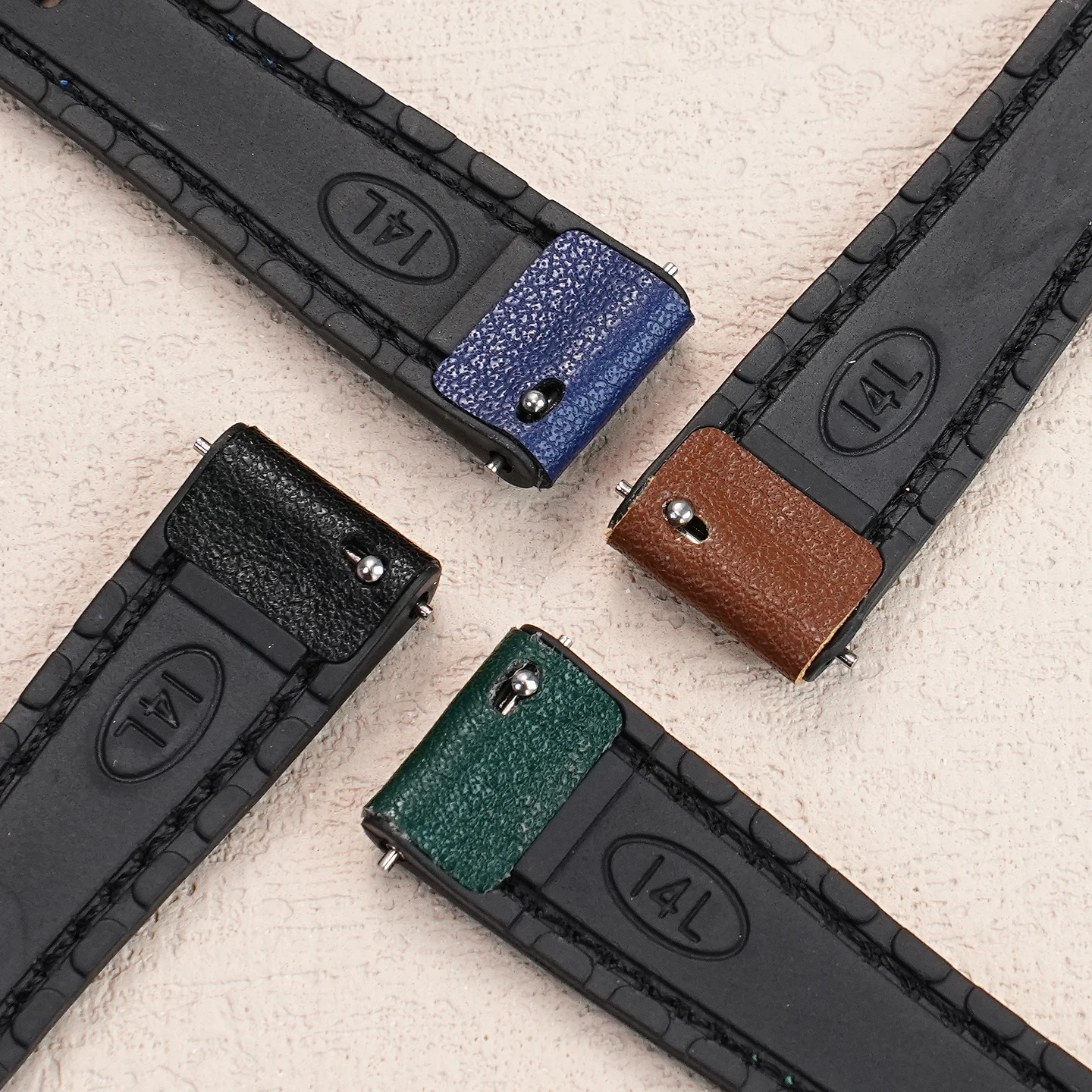 سلسلة ساعات عصرية بواجهة سريعة الإصدار لصيف جديد لساعات أرماني وتيسو وغيرها من العلامات التجارية حزام عالمي 14 ملم 12 ملم