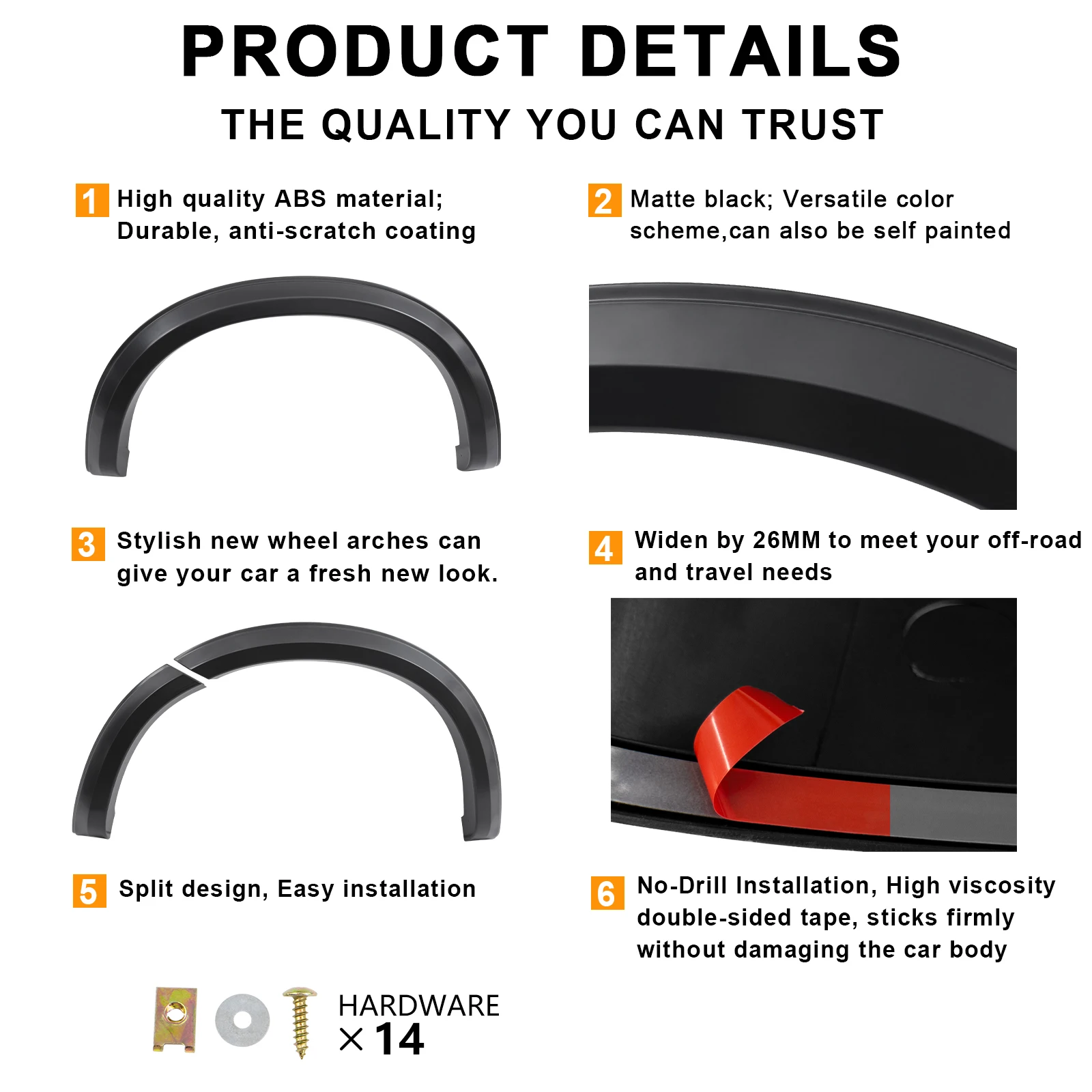26mm Fender Flares For ISUZU D-MAX Dmax 2012-2019 Wheel Arch Matte Black Extensions OEM Style Mudguards Double Cab Car Accessori