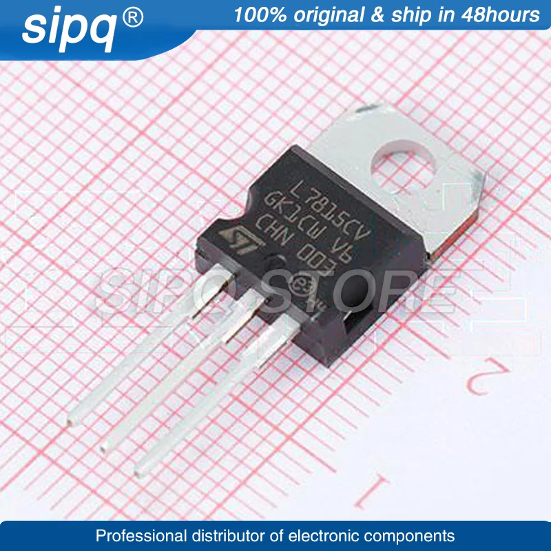 

10-1000PCS/LOT L7815CV-DG L7815CV TO-220 LINEAR VOLTAGE REGULATORS (LDO) Brand New Original Authentic Product