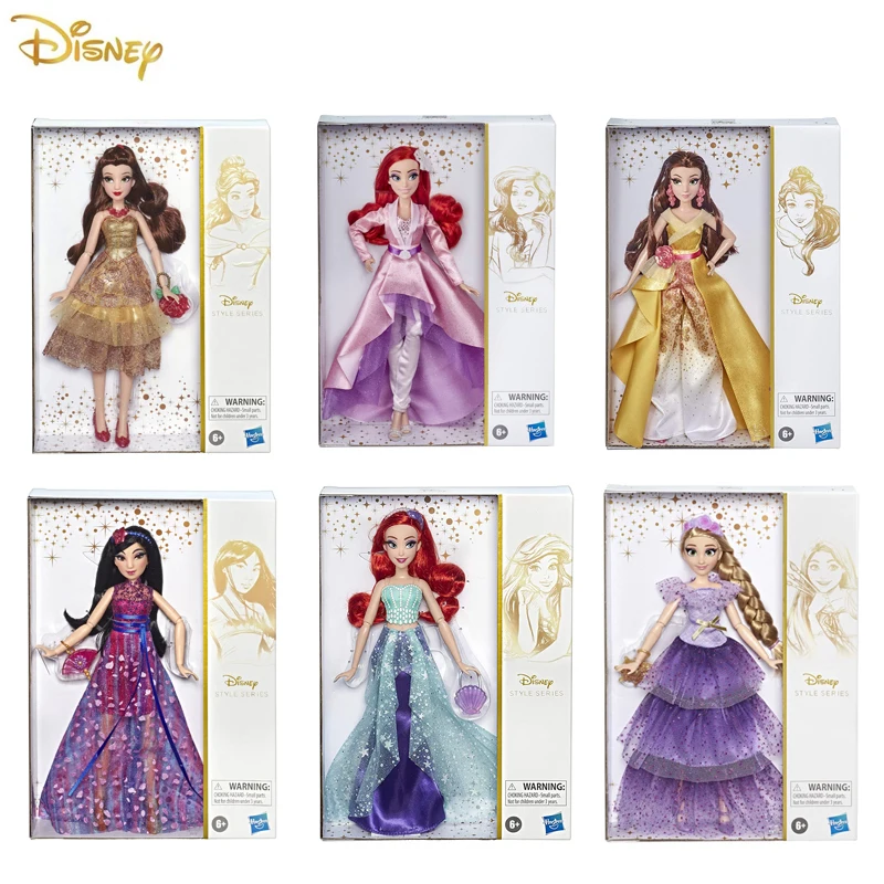 

Original Disney Princess Glitter Fashion Series Dolls Princess Belle Mulan Rapunzel Fashion Collectible Doll Girl Birthday Gifts