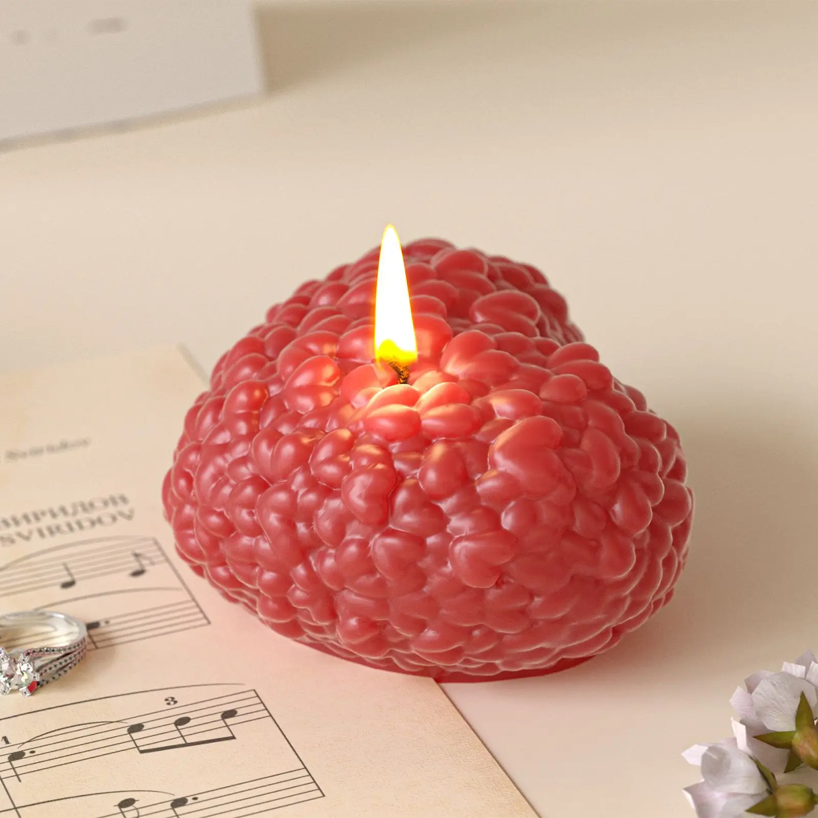 

Силиконовая форма для изготовления ароматических свечей своими руками, с рельефным узором в виде сердца (большое/среднее/маленькое), для гипсовых украшений