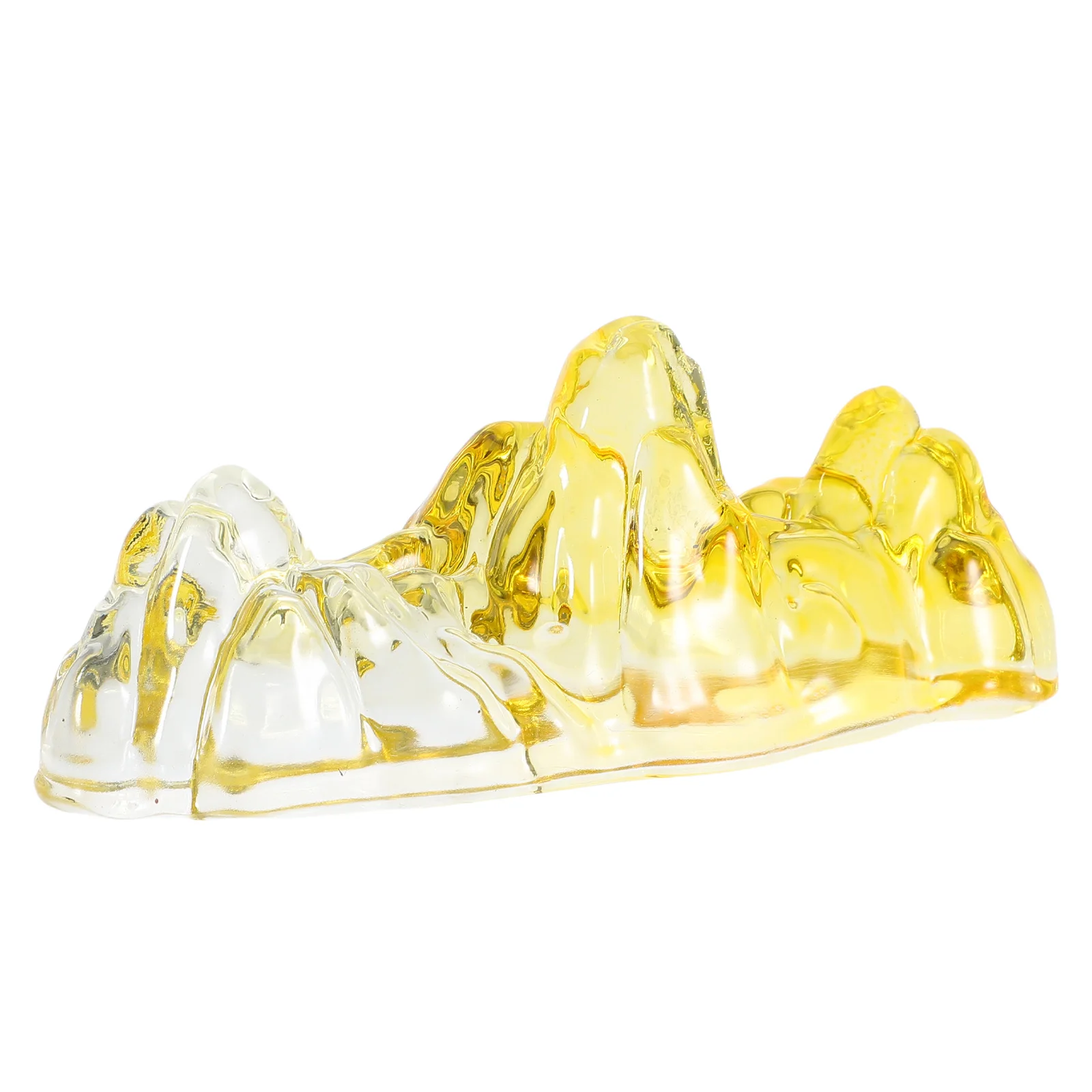 

Calligraphy Brush Holder Shape Clear Crystal Paperweight Calligraphy and Painting Desk Organizer Art Tool