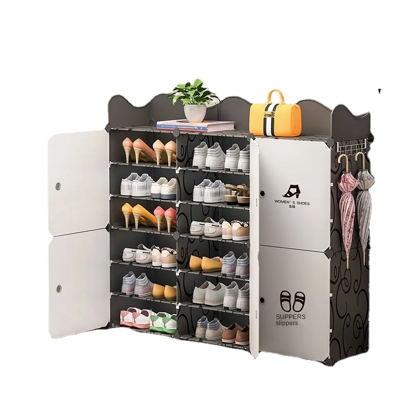 

Shoe shelf home simple economy shoes dust-proof multi-layer high-capacity dormitory door shoe cabinet storage artifacts