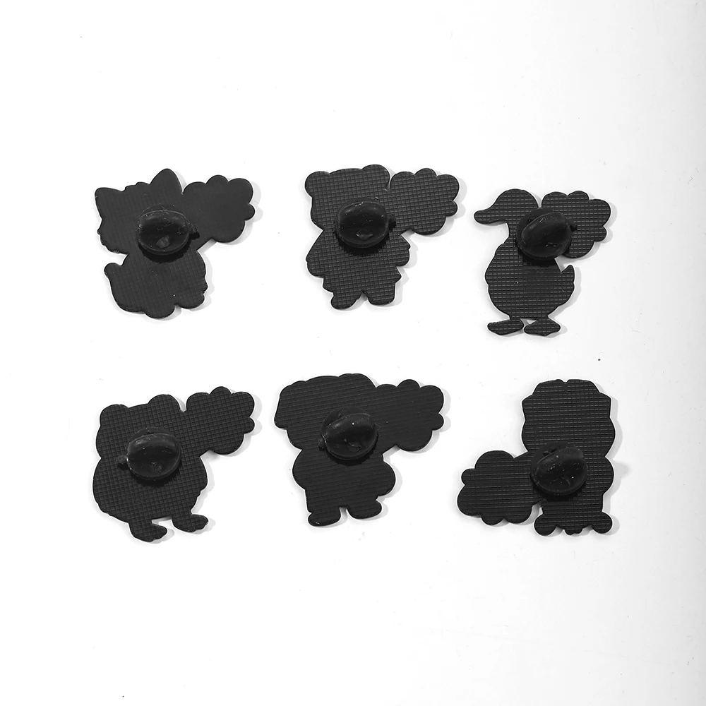 6Pcs Animal Doctor Pun Enamel Pins Set Cute Funny Cartoon Badges Lapel Brooches for Doctors - Cartoon Badges for Backpack view 4