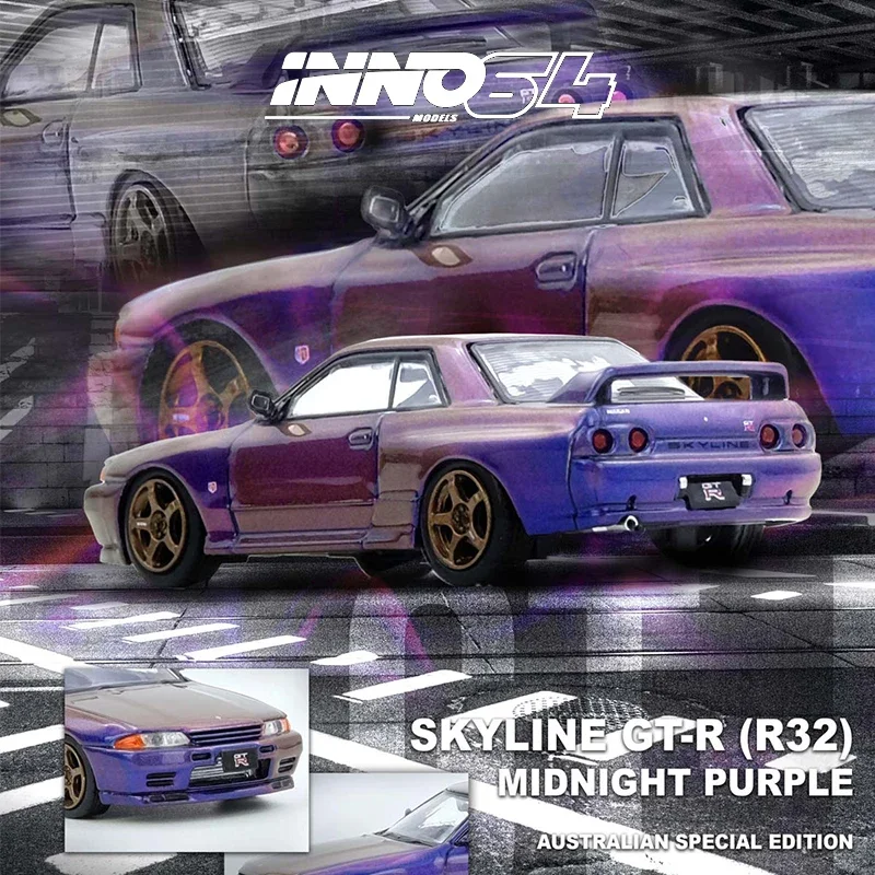 

Предпродажа INNO 1:64 R34 GTR TOP SECRET Белая литая диорама Коллекция моделей автомобилей Миниатюрные игрушки