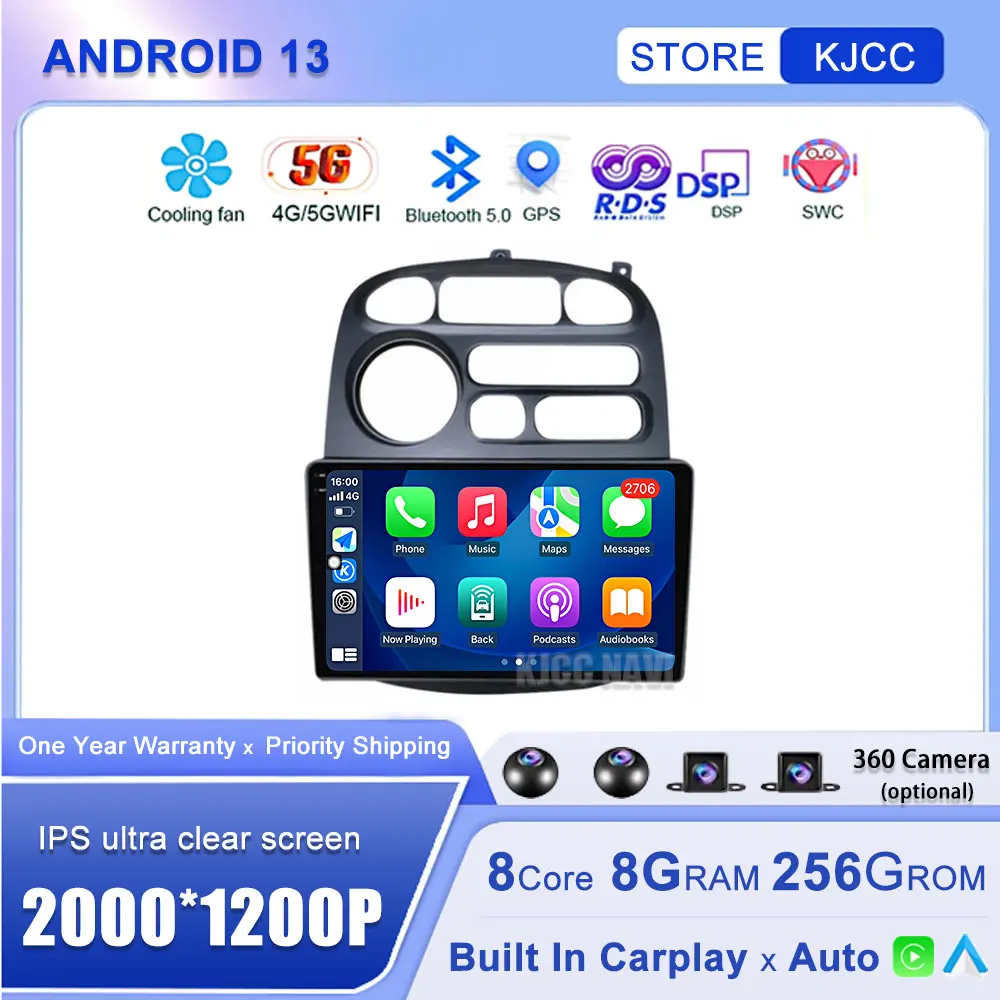 

For JAC Refine 2012-2015 For Hyundai H-1 Starex 1997-2007 Android 13 Auto Radio Multimedia Video Player Gps Navigation Carplay