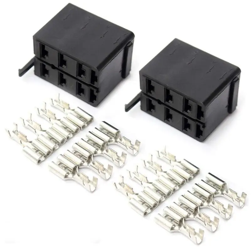 10 Sets Universal Car Auto Boat SUV Carling ARB Rocker Switch Wire Spade Terminal Connector Plug Socket New